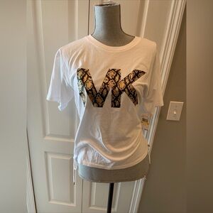 Michael kors ladies MK side tie tee size medium